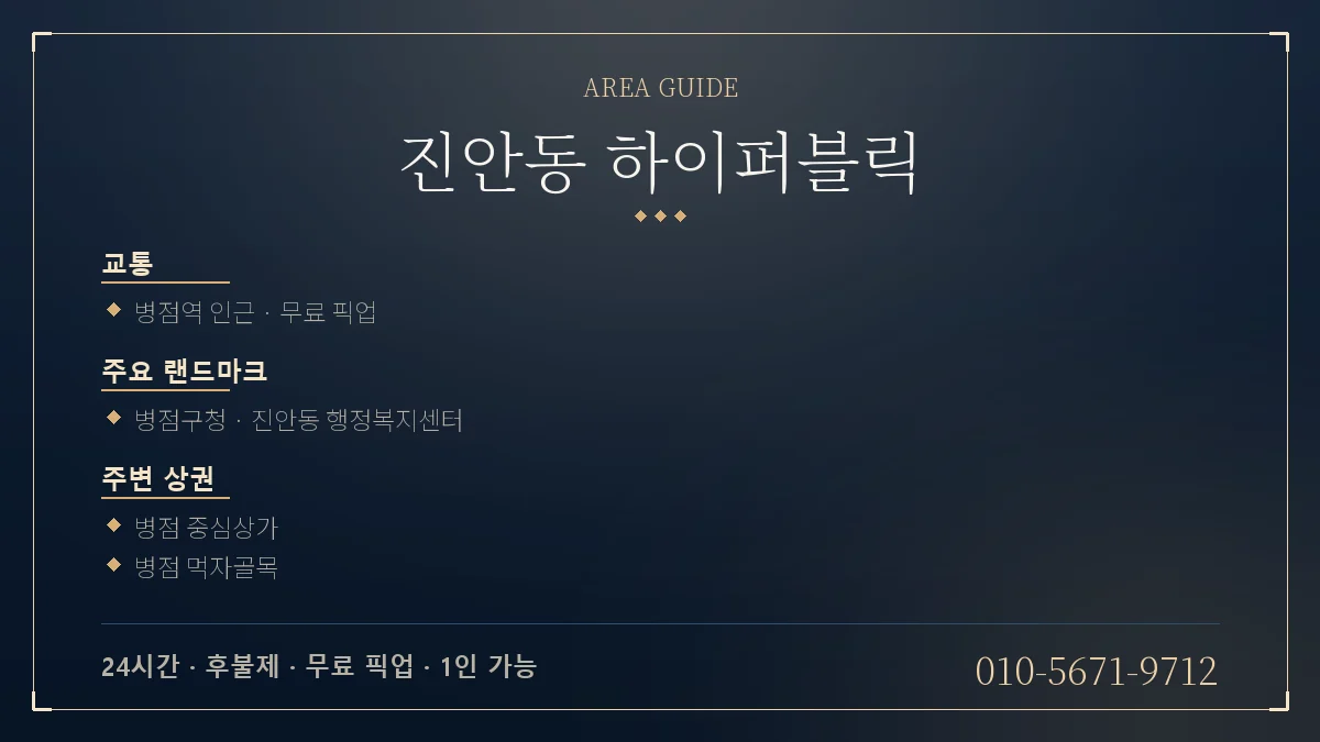 진안동 병점역 하이퍼블릭 위치 안내